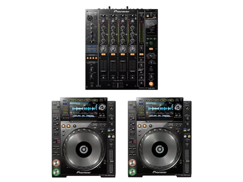 2 x CDJ-2000nxs + 1 x DJM-900nxs
