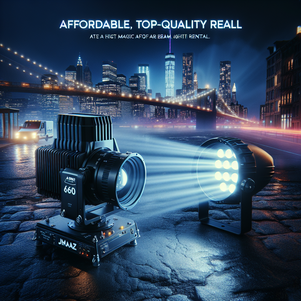 JMAx Aero Beam 60 lighting setup at NYC event